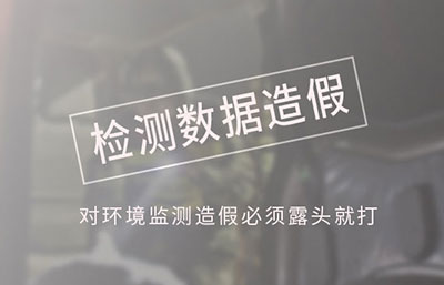 對(duì)環(huán)境監(jiān)測(cè)造假必須露頭就打